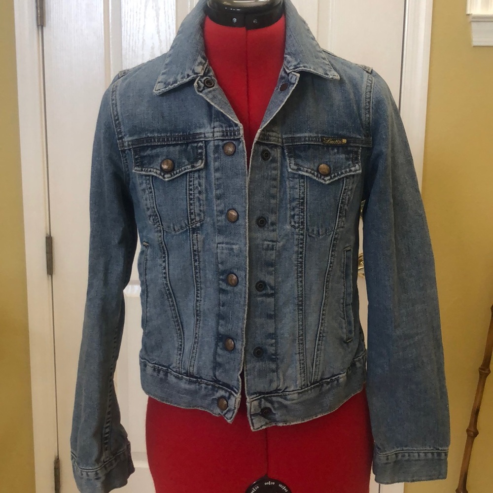 Lucky Faded Denim Jacket SZ XS